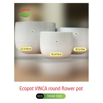 Ecopot VINCA round flower pot
